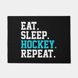 Eat Sleep Hockey Repeat -Hockey Lovers    Doormat