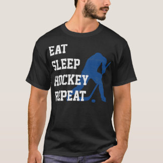 Eat Sleep Hockey Repeat Hockey Player  T-Shirt