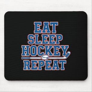 Eat Sleep Hockey Repeat Ice Hockey For Teens Kids  Mouse Pad