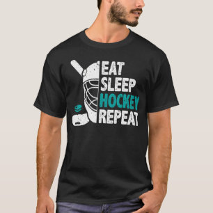 Eat Sleep Hockey Repeat Ice Hockey Lovers Youth Pl T-Shirt