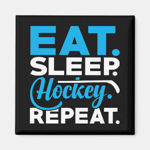 Eat Sleep Hockey Repeat Magnet