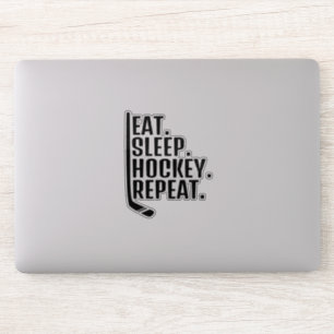 Eat Sleep Hockey Repeat  Sticker