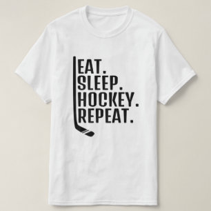  Eat Sleep Hockey Repeat T-Shirt
