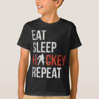 Eat Sleep Hockey Repeat Youth Ice Hockey