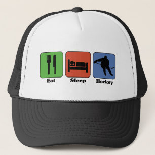 Eat Sleep Hockey Trucker Hat