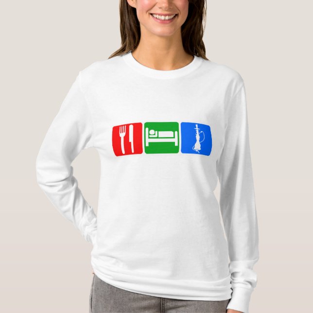Eat,Sleep,Hookah T-Shirt (Front)