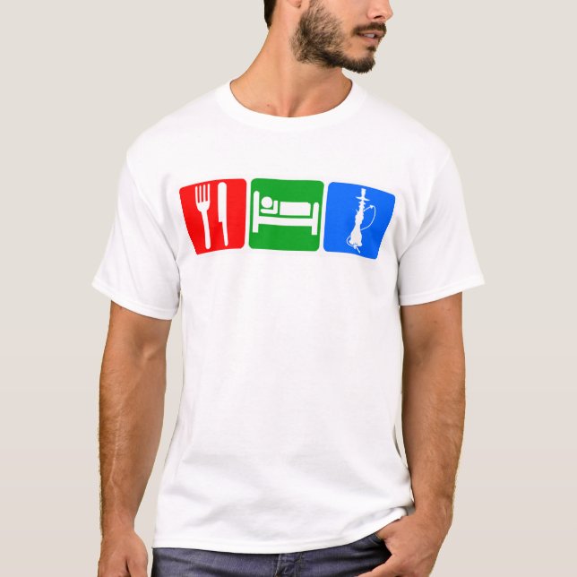 Eat,Sleep,Hookah T-Shirt (Front)