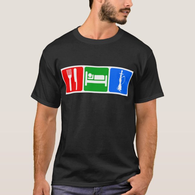 Eat,Sleep,Hookah T-Shirt (Front)