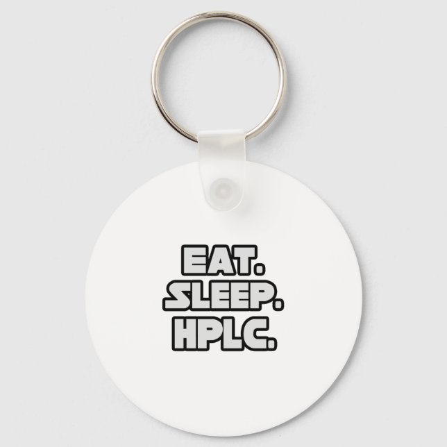 Eat Sleep HPLC Keychain (Front)