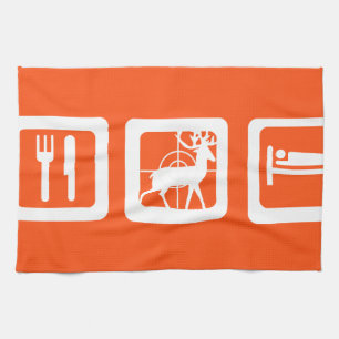 Eat Sleep Hunt Kitchen Towel