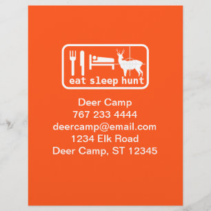 Eat Sleep Hunt Letterhead