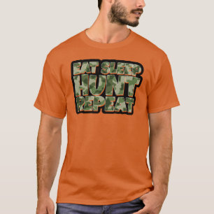 Eat Sleep Hunt Repeat Men's Funny Tshirt