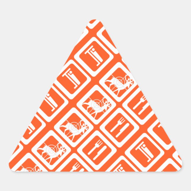Eat Sleep Hunt Triangle Sticker (Front)