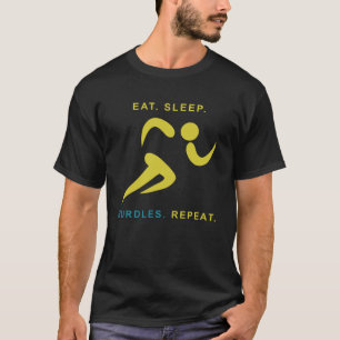 Eat Sleep Hurdles Repeat  Track Running T-Shirt