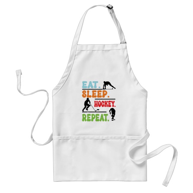 Eat Sleep Ice Hockey Repeat  Standard Apron (Front)