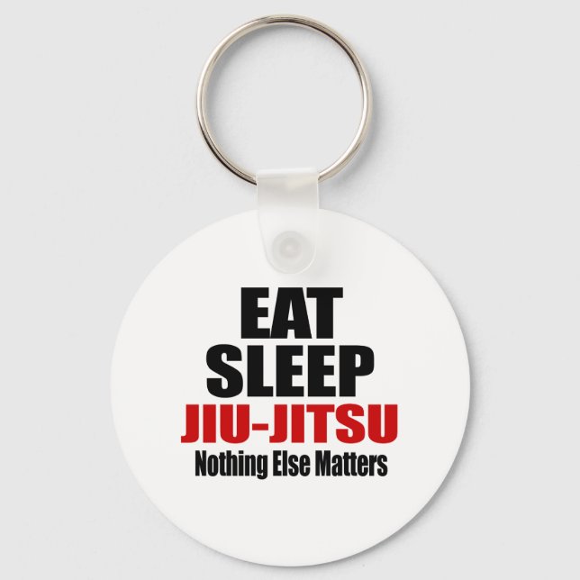 EAT SLEEP JIU-JITSU KEYCHAIN (Front)