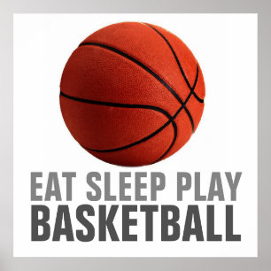 Eat Sleep Jouer au basket-ball Unique Poster