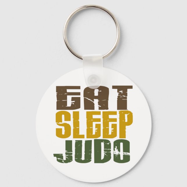 Eat Sleep Judo 1 Keychain (Front)