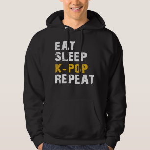 eat sleep k pop repeat hoodie