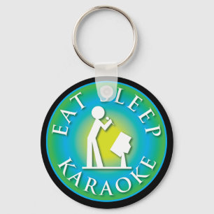 Eat Sleep  Karaoke Keychain