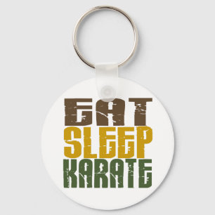 Eat Sleep Karate 1 Keychain