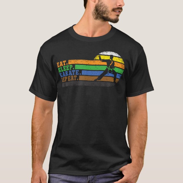 Eat Sleep Karate Repeat T-Shirt (Front)