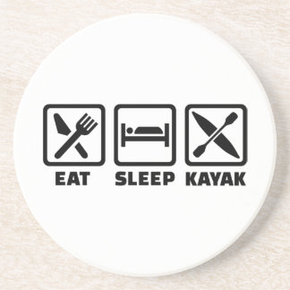 Eat Sleep Kayak Coaster