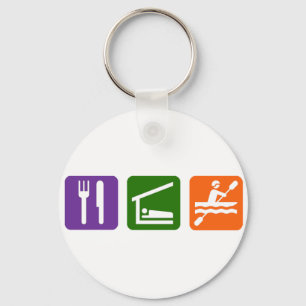 Eat Sleep Kayaking Keychain
