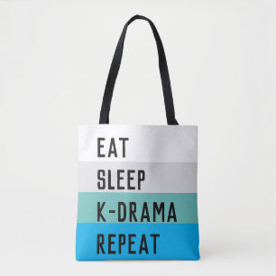 EAT SLEEP KDRAMA REPEAT TOTE BAG