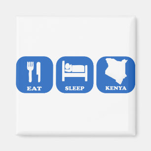 Eat Sleep Kenya Magnet