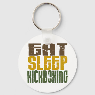 Eat Sleep Kickboxing 1 Keychain