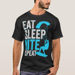 Eat Sleep Kite Repeat Kitesurfing Kitesurfer Gift T-Shirt