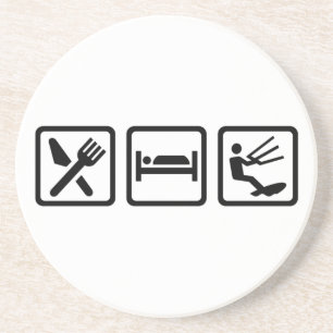 Eat sleep Kitesurfing Coaster