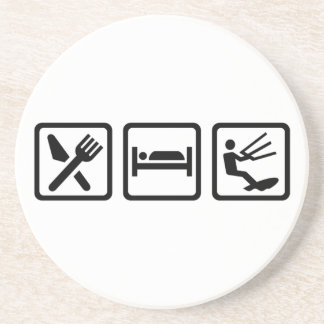Eat sleep Kitesurfing Coaster