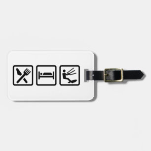 Eat sleep Kitesurfing Luggage Tag