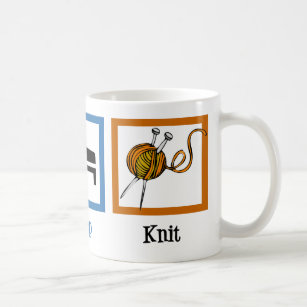 Eat Sleep Knit Coffee Mug