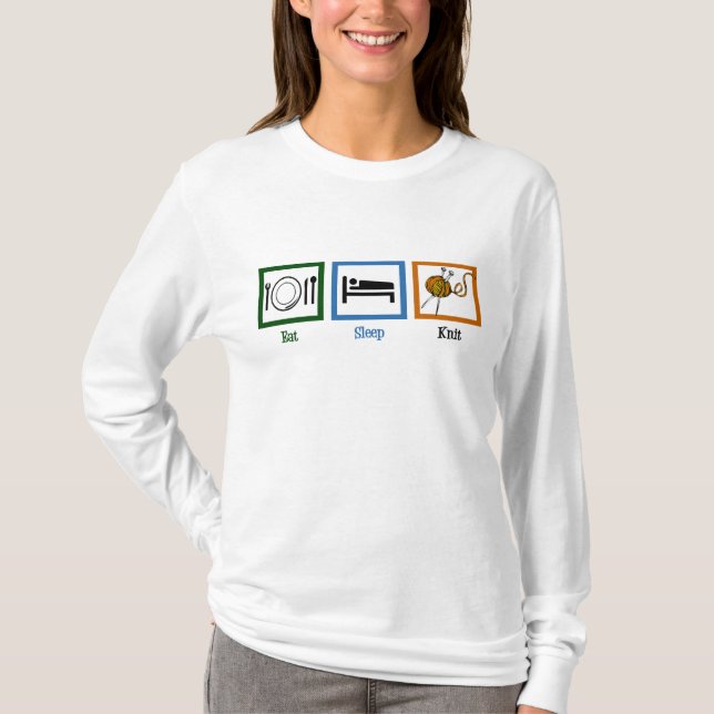 Eat Sleep Knit T-Shirt (Front)