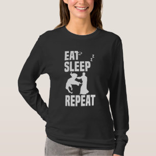 Eat Sleep Kokyu Nage Aikido Repeat Aaikido Techniq T-Shirt