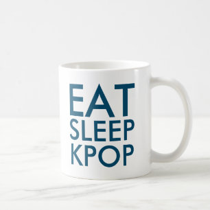 Eat Sleep Kpop   Music Fan Gift navy Coffee Mug