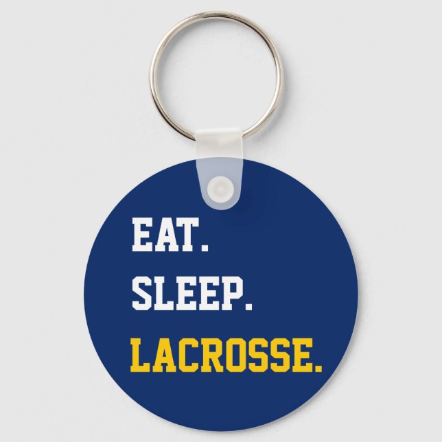 Eat Sleep Lacrosse Keychain (Front)