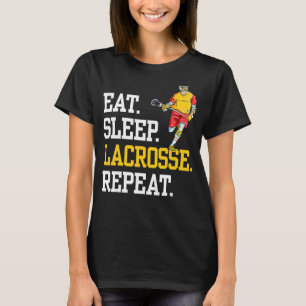 Eat Sleep Lacrosse Repeat Sports Team T-Shirt