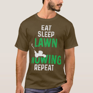 Eat Sleep Lawn Mowing Repeat Mower Landscaping T-Shirt