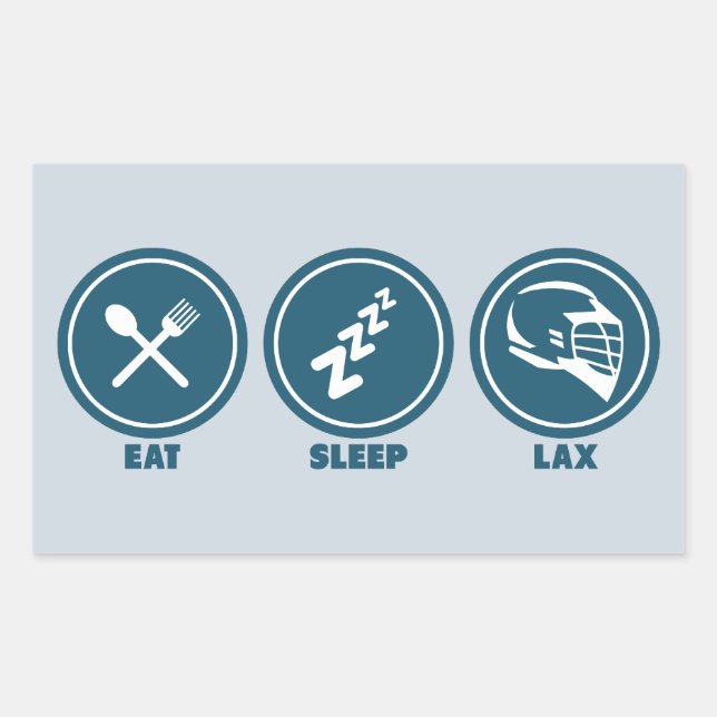 Eat Sleep Lax Sticker (Front)