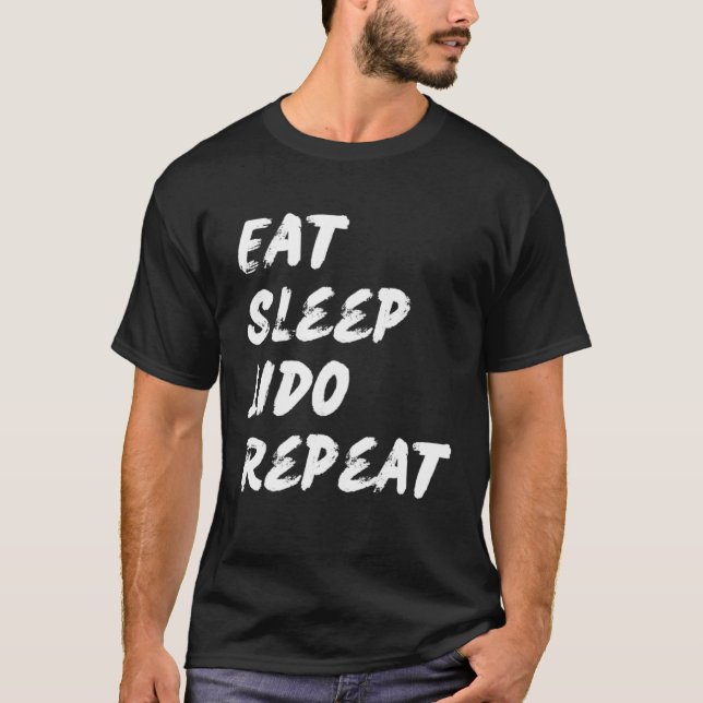 Eat Sleep Lido Repeat Graphic Novelty T-Shirt (Front)