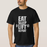 Eat Sleep Lift Repeat – Gym Life Routine Quote