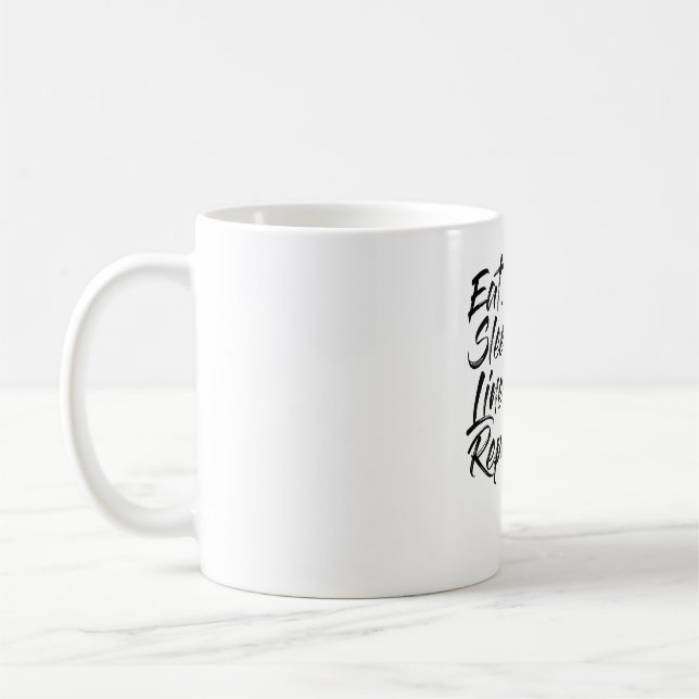 Eat Sleep Line Dance Repeat Coffee Mug (Left)
