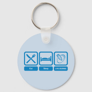 Eat, Sleep, LiveJournal Keychain