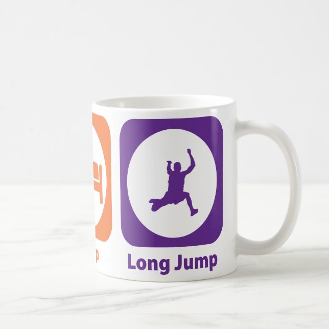 Eat Sleep Long Jump Coffee Mug (Right)
