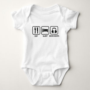 Eat Sleep Make Beats Baby Bodysuit