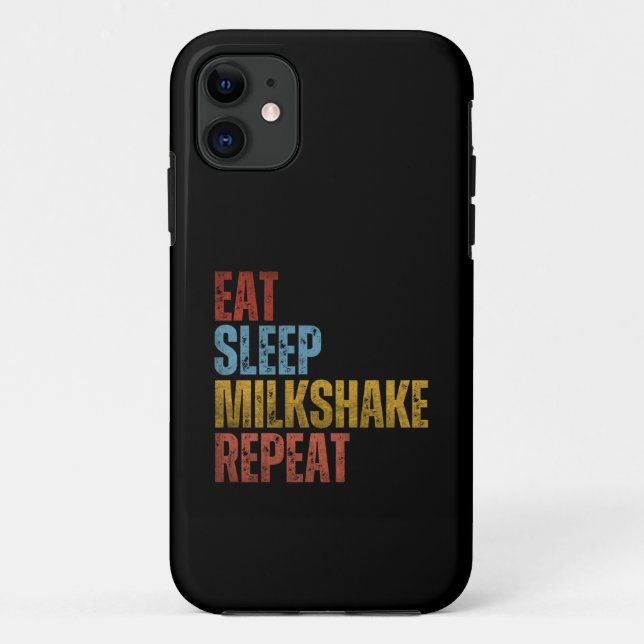 EAT SLEEP MILKSHAKE REPEAT Case-Mate iPhone CASE (Back)